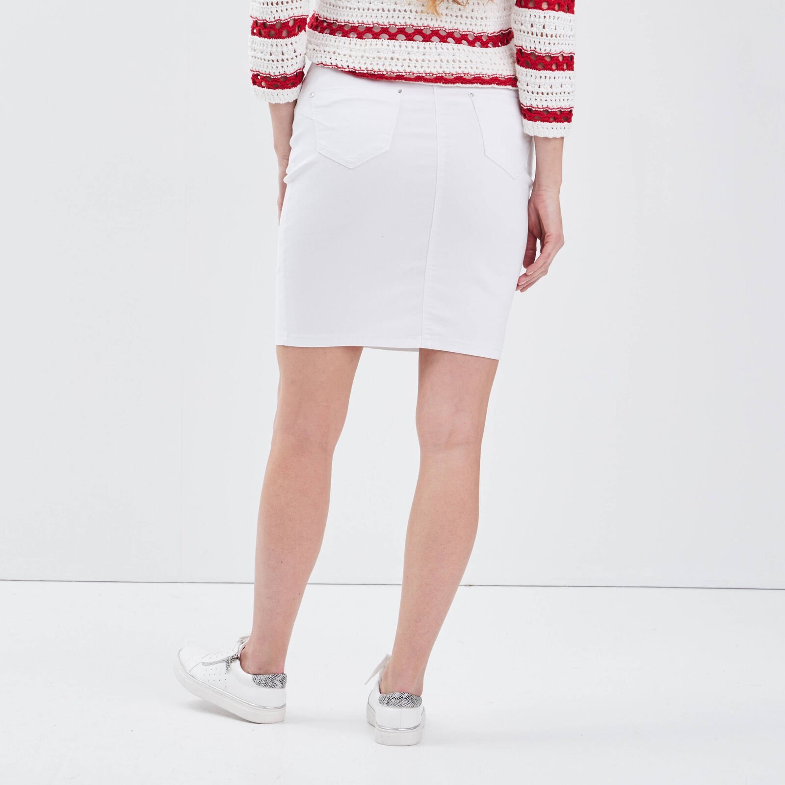 Jupe droite blanche dos-2