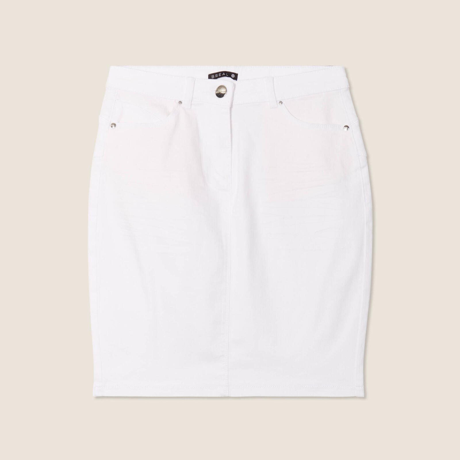 Jupe droite blanche vue jupe seule