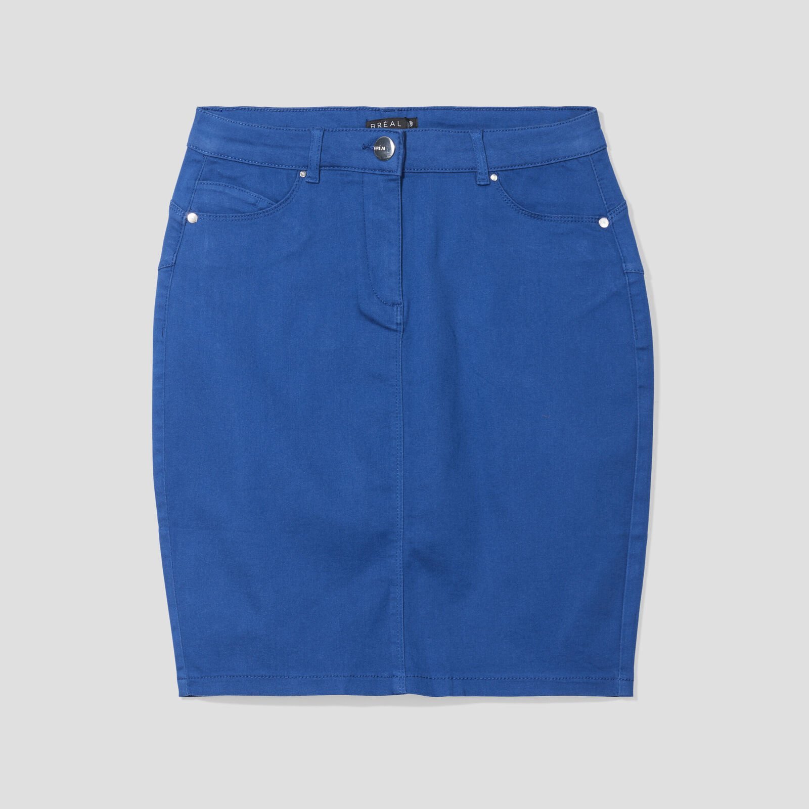 Jupe droite bleu électrique ou blanc – Image 4