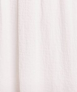 vue tissu ecru robe evasee col cache coeur