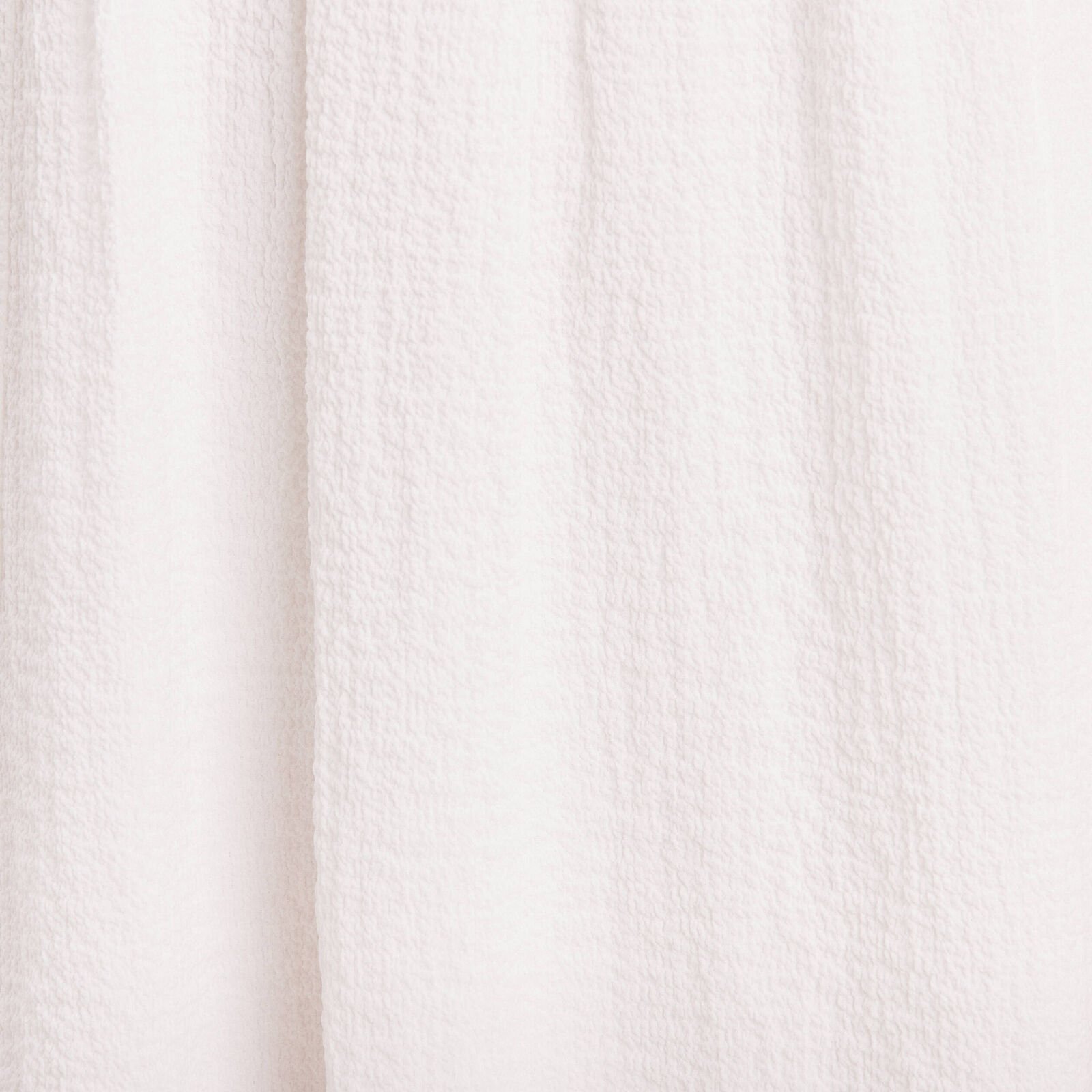 vue tissu ecru robe evasee col cache coeur