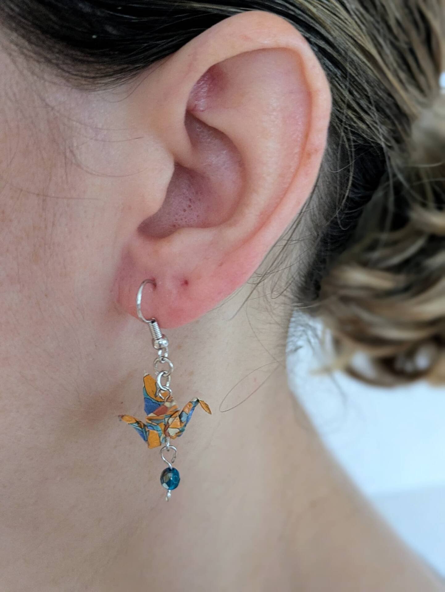 Boucles d'oreilles Danse du Tsuru — Au bord de l'eau